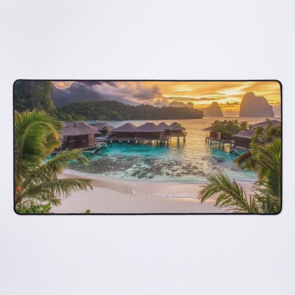 Item preview, Golden Paradise Cove - Tropical Sunset Dreamscape designed and sold by nhk999.