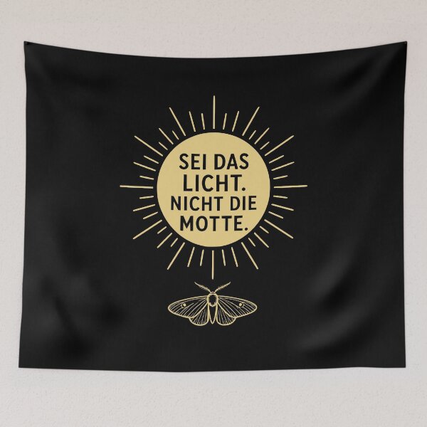 Item preview, Be the light, not the moth (proverb) designed and sold by Loona97.