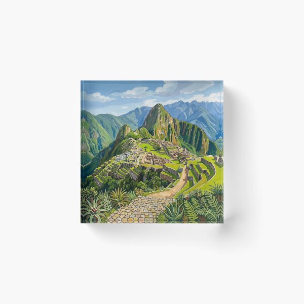 Item preview, Machu Picchu Peru Travel Poster – Vintage Inca Art designed and sold by POSTERIOCREW.