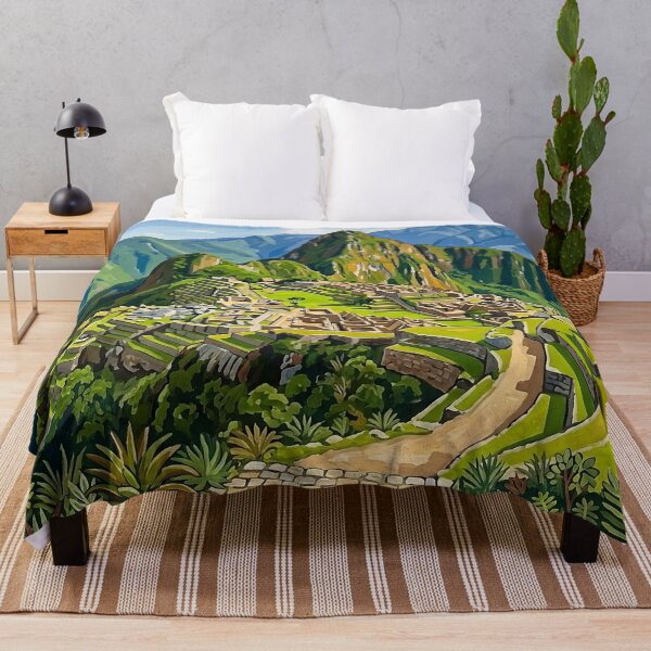 Item preview, Machu Picchu Peru Travel Poster – Vintage Inca Art designed and sold by POSTERIOCREW.