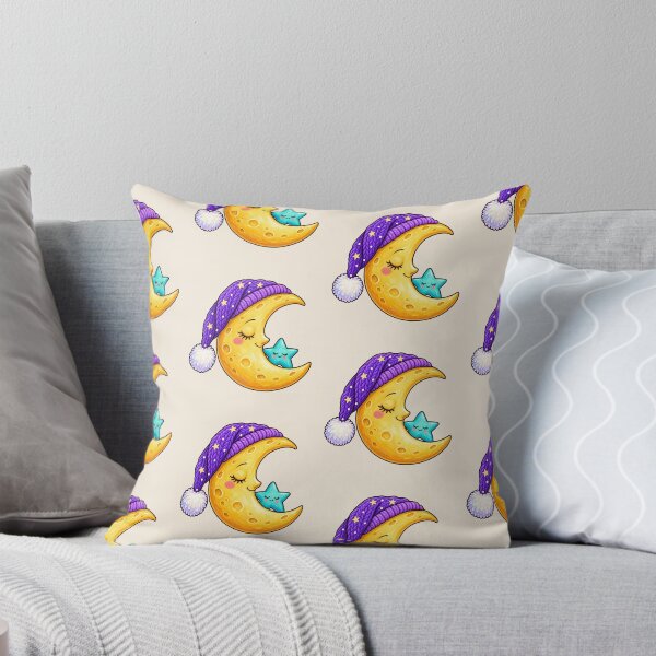 Item preview, Sleepy Crescent Moon Nightcap Cozy Bedtime Sticker designed and sold by Dark Energy.