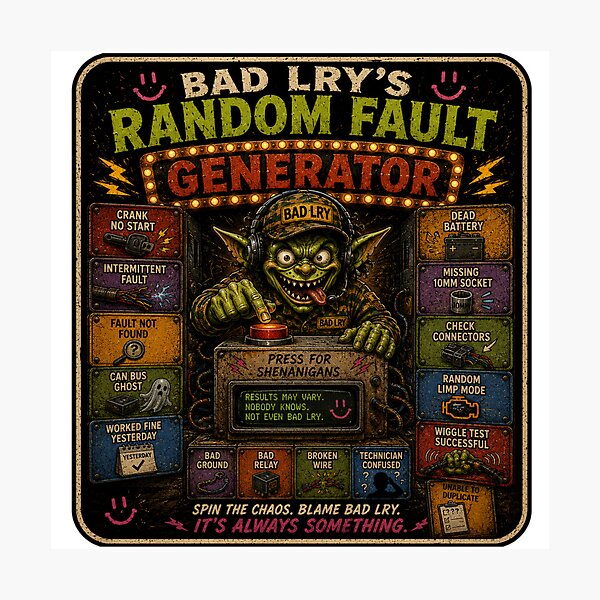 Item preview, BAD LRY - Random Fault Generator designed and sold by WrenchCorps.