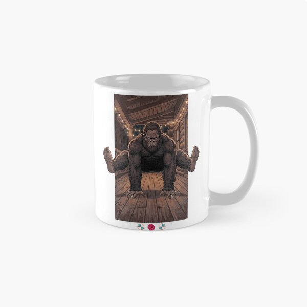 Item preview, Bigfoot Firefly Pose Yoga Cabin Zen Cute Sasquatch designed and sold by Whimsy Trail Co.