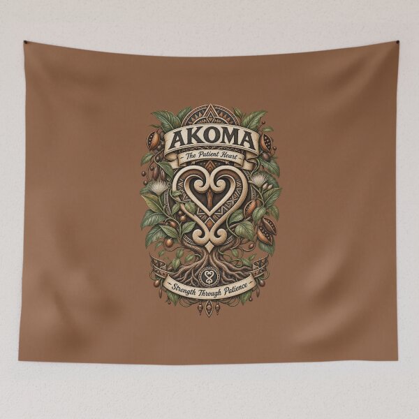 Item preview, Akoma – The Patient Heart | Adinkra Wisdom Collection designed and sold by 'VARI'.