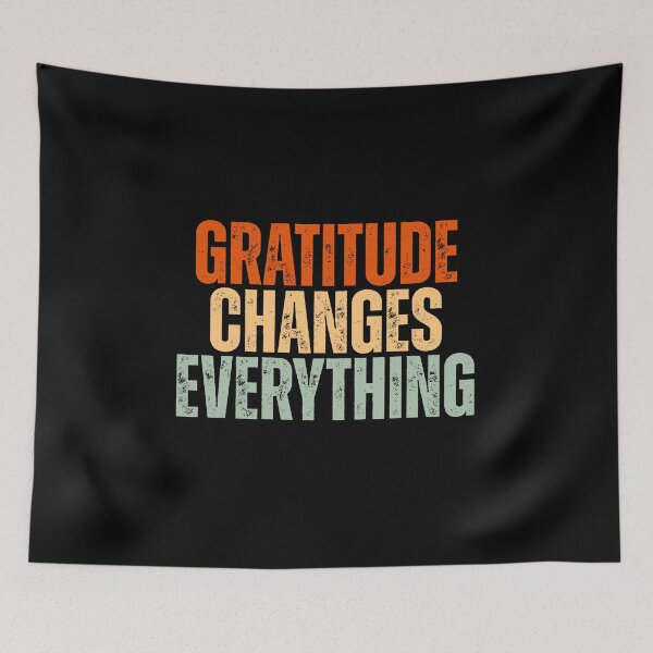 Item preview, Daily Reminder Gratitude Changes Everything Inspirational Quote designed and sold by Dondonmart.