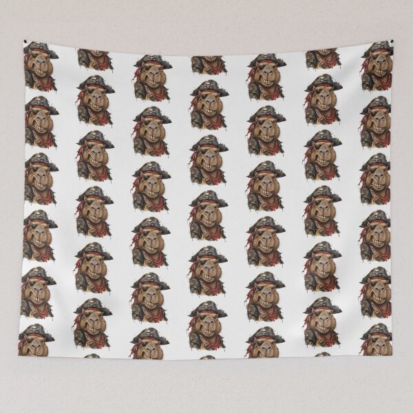 Item preview, Pirate Capybara Captain Funny Nautical Animal Adventure Artwork designed and sold by Wilcox PhotoArt.