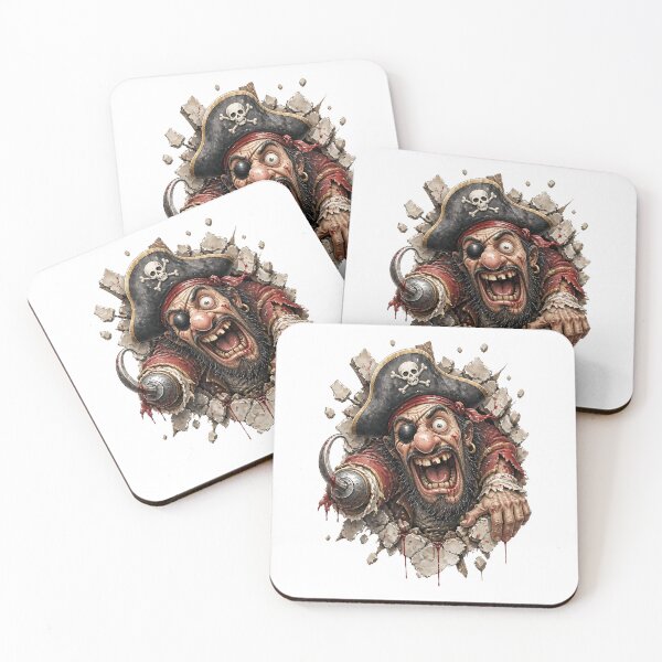 Item preview, Pirate Breaking Through Wall 3D Horror Adventure Artwork designed and sold by Wilcox PhotoArt.