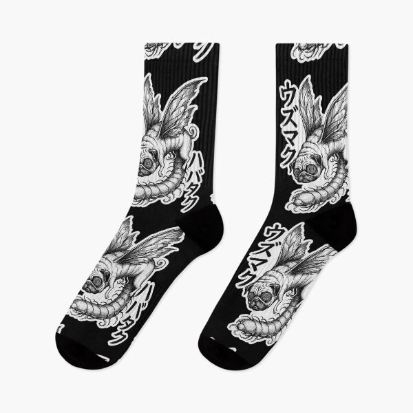 Item preview, Centipede Pug Demon Screentone Horror Graphic designed and sold by Flying Doggo.
