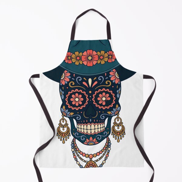 Item preview, Catrina Colorful Sugar Skull Illustration designed and sold by  Ojo de Lilith.