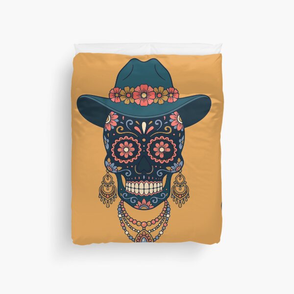 Item preview, Catrina Colorful Sugar Skull Illustration designed and sold by  Ojo de Lilith.