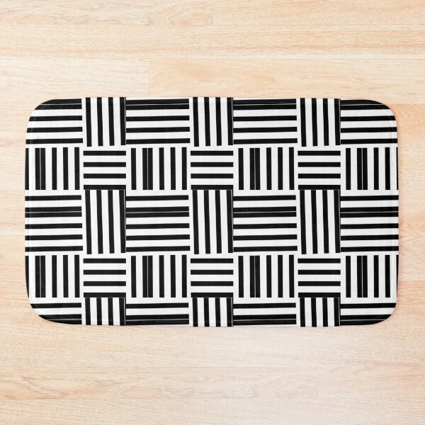 Item preview, Black and White Simple and Elegant Striped Pattern designed and sold by WD-Artist.