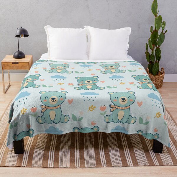Item preview, Cute Bear Nursery Seamless Pattern Background designed and sold by prapapon.