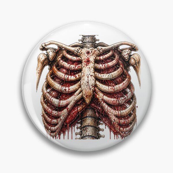 Item preview, Zombie Rib Cage Horror Anatomy Dark Gothic Artwork designed and sold by Wilcox PhotoArt.