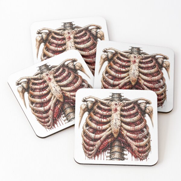 Item preview, Zombie Rib Cage Horror Anatomy Dark Gothic Artwork designed and sold by Wilcox PhotoArt.