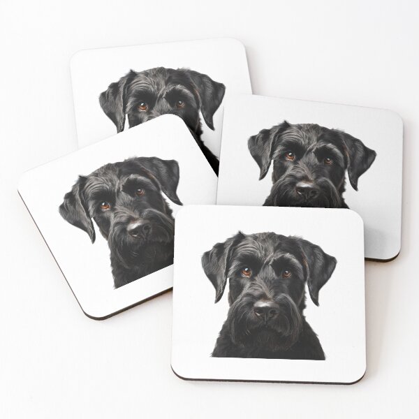 Item preview, Giant Schnauzer Portrait Black Schnauzer designed and sold by Loona97.