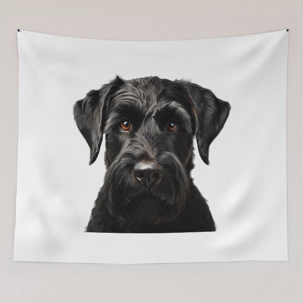 Item preview, Giant Schnauzer Portrait Black Schnauzer designed and sold by Loona97.