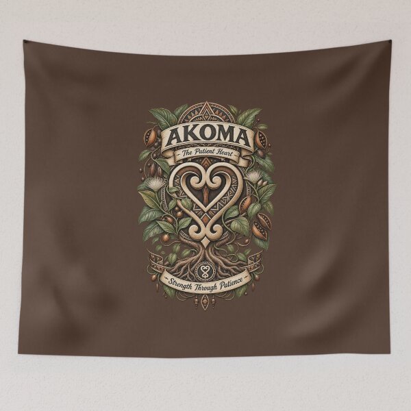 Item preview, Akoma – The Patient Heart | Adinkra Wisdom Collection designed and sold by 'VARI'.