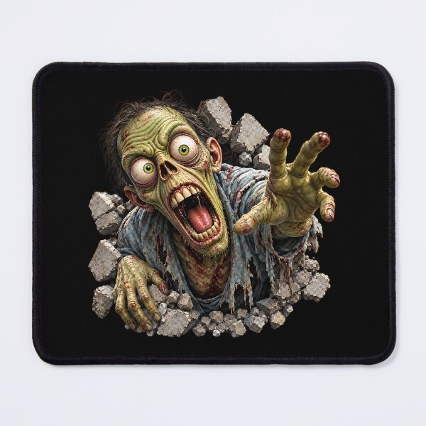 Item preview, Zombie Breaking Through Wall 3D Horror Monster Artwork designed and sold by Wilcox PhotoArt.
