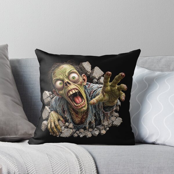 Item preview, Zombie Breaking Through Wall 3D Horror Monster Artwork designed and sold by Wilcox PhotoArt.