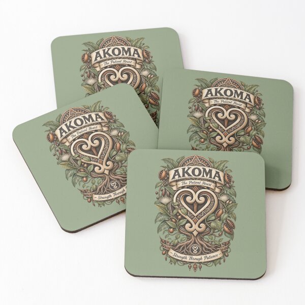 Item preview, Akoma – The Patient Heart | Adinkra Wisdom Collection designed and sold by 'VARI'.
