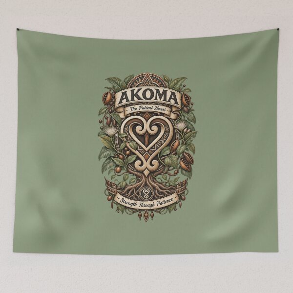Item preview, Akoma – The Patient Heart | Adinkra Wisdom Collection designed and sold by 'VARI'.