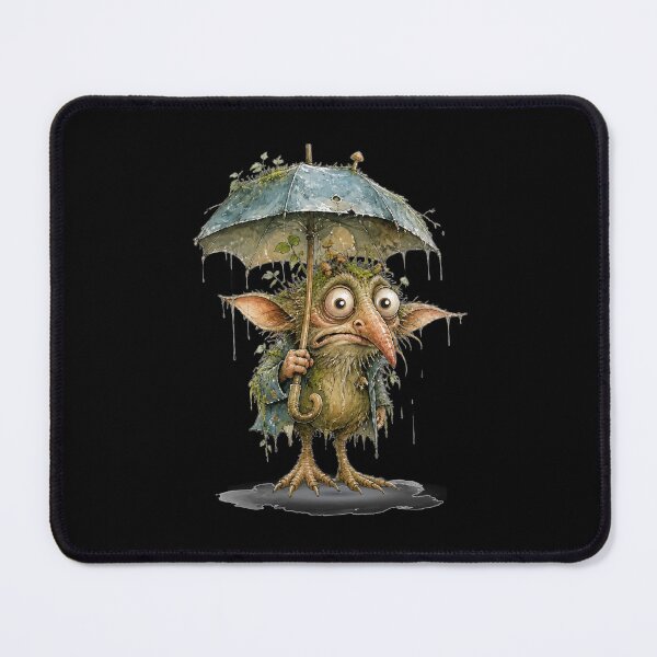 Item preview, Whimsical Forest Creature Under A Rainy Umbrella designed and sold by Wilcox PhotoArt.