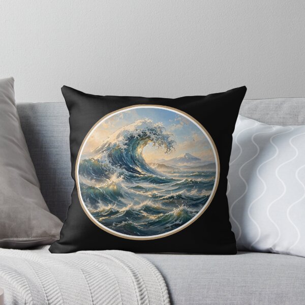 Item preview, Japanese Great Wave off Kanagawa Vintage Coastal Art designed and sold by Wilcox PhotoArt.