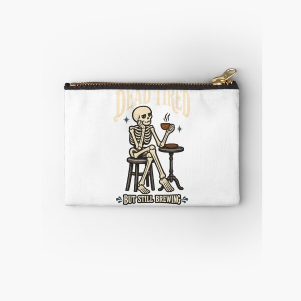 Item preview, Dead Tired But Still Brewing Skeleton Coffee designed and sold by calicito.