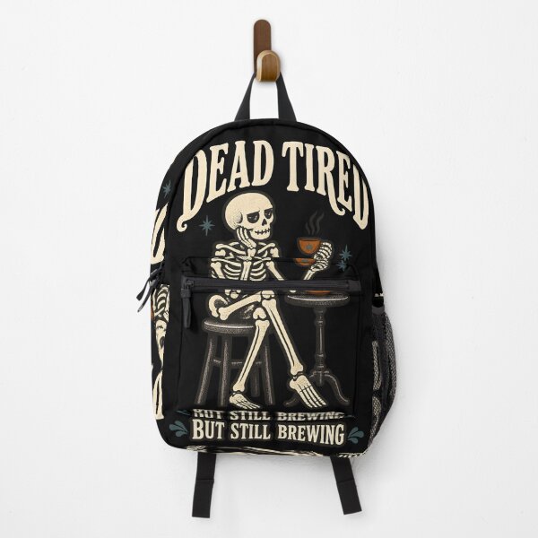 Item preview, Dead Tired But Still Brewing Skeleton Coffee designed and sold by calicito.