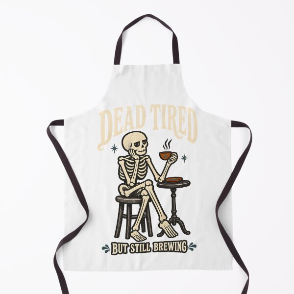 Item preview, Dead Tired But Still Brewing Skeleton Coffee designed and sold by calicito.