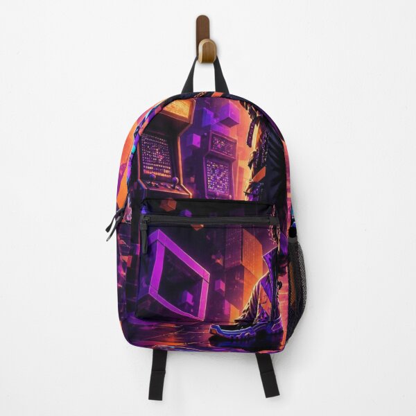 Item preview, Retro Cyberpunk Arcade Gamer Neon Trophies Art designed and sold by FABIOLA1970.