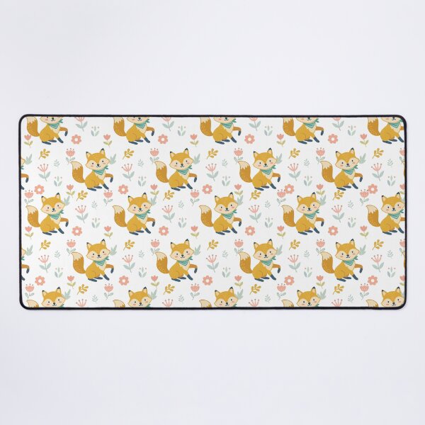 Item preview, Cute Fox Floral Nursery Seamless Pattern Background designed and sold by prapapon.