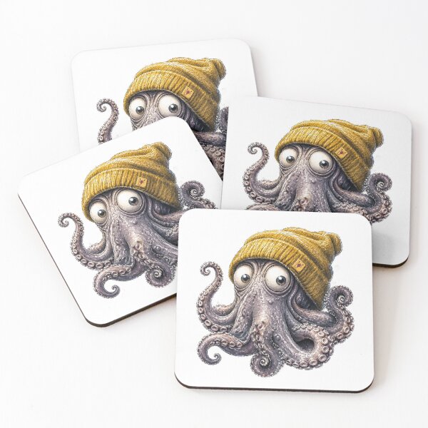 Item preview, Winter Octopus Beanie Hat Cute Ocean Creature Humor designed and sold by Wilcox PhotoArt.