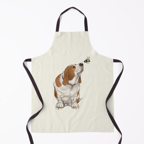 Item preview, Basset Hound Dog with Bee By Its NOSE designed and sold by JoyfulWhimsy.