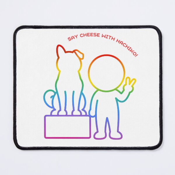 Item preview, Hachiko Statue Photo Spot in Shibuya - Tokyo Travel Pictogram（Rainbow Line） designed and sold by japan-picto.
