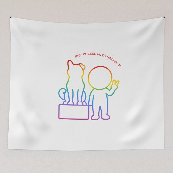 Item preview, Hachiko Statue Photo Spot in Shibuya - Tokyo Travel Pictogram（Rainbow Line） designed and sold by japan-picto.