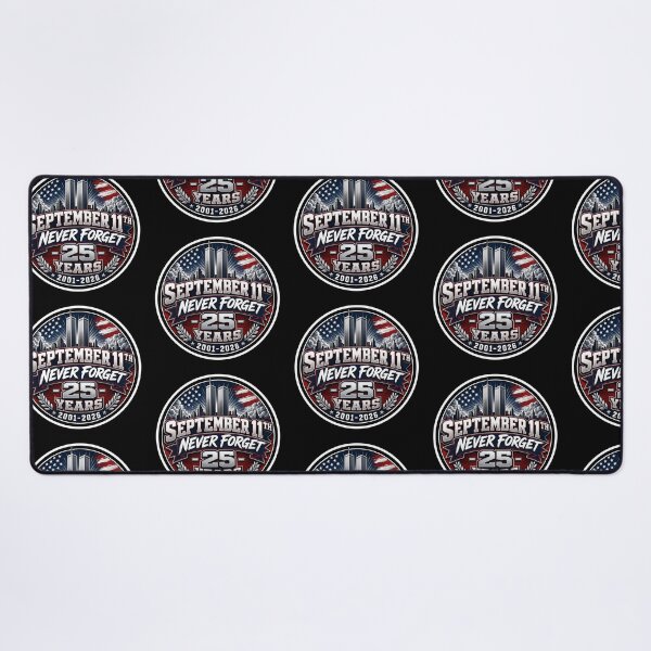 Item preview, September 11th - 911 Never Forget 25 Years Firefighters designed and sold by Wilcox PhotoArt.