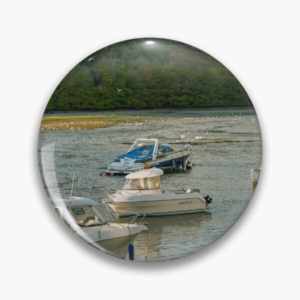 Item preview, Boats Moored on East Looe River designed and sold by VnGphoto.