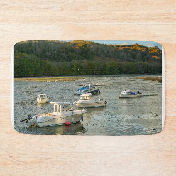 Item preview, Boats Moored on East Looe River designed and sold by VnGphoto.