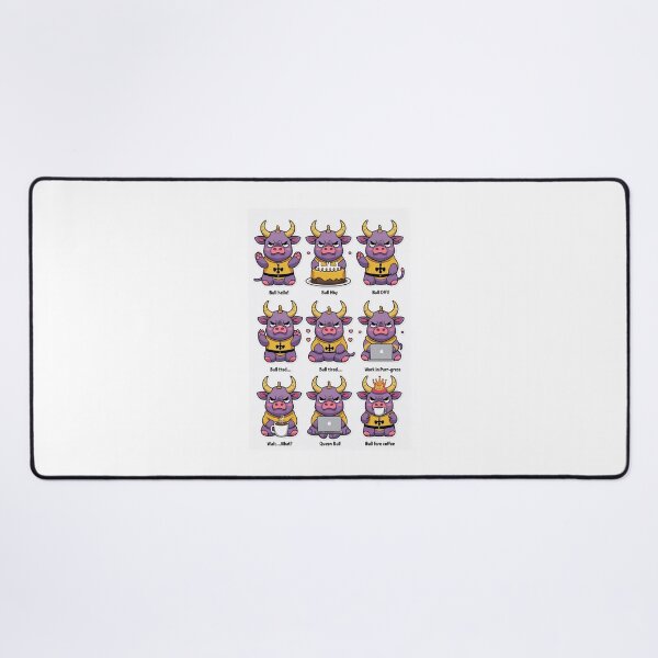 Item preview, Crypto Bulls emotions designed and sold by RoseAIArtRhythm.