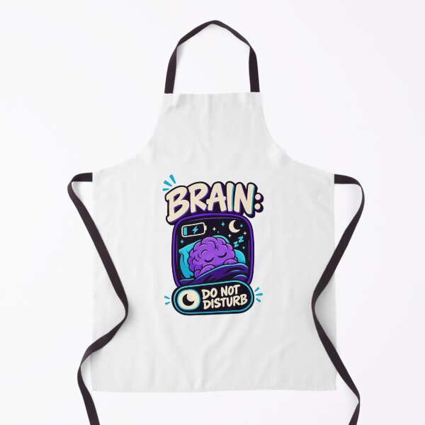 Aperçu de l'œuvre Brain Do Not Disturb Funny Mental Break Humor T-Shirt créée et vendue par Print-Mingle01.