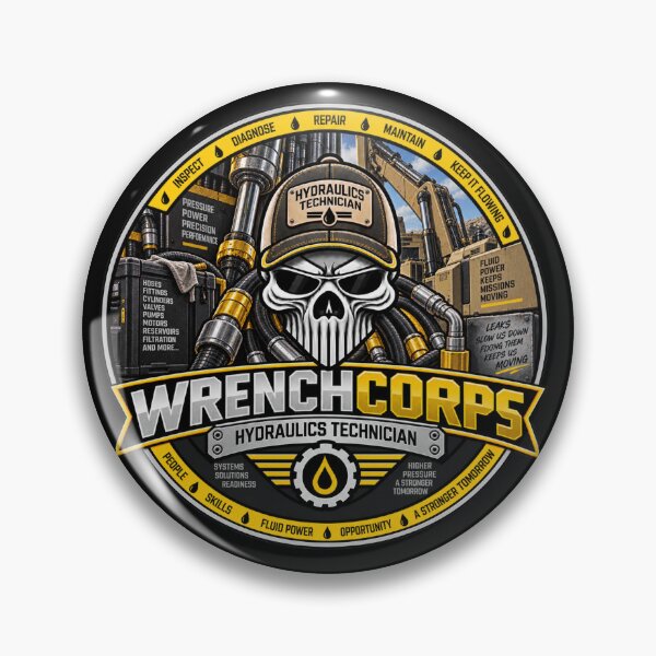 Item preview, WrenchCorps - Hydraulics Technician designed and sold by WrenchCorps.
