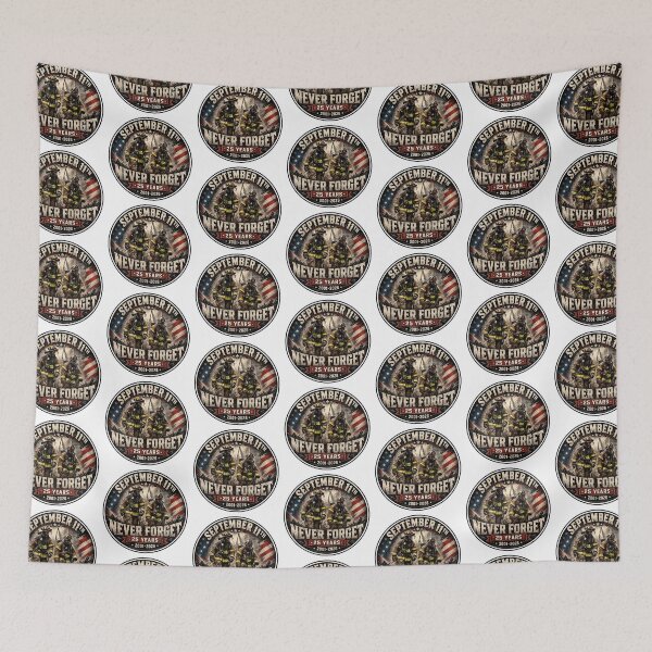 Item preview, September 11th - 911 Firefighter Never Forget 25 Years designed and sold by Wilcox PhotoArt.