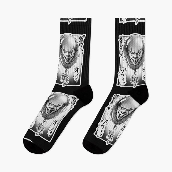 Item preview, Killer Clown Balloon Screentone Horror Graphic designed and sold by Flying Doggo.