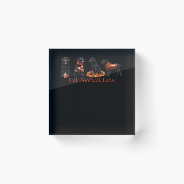 Item preview, Fall Football Labs Fall Black Lab Dog Humor Autumn Design designed and sold by ArtByimamS.
