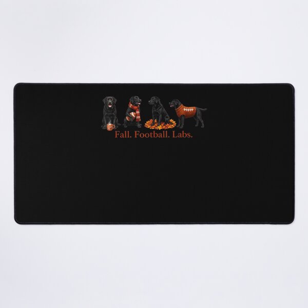 Item preview, Fall Football Labs Fall Black Lab Dog Humor Autumn Design designed and sold by ArtByimamS.