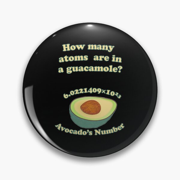 Item preview, Avocados Number Chemistry Pun Funny Science Teacher Gift designed and sold by MathWare MathClips.