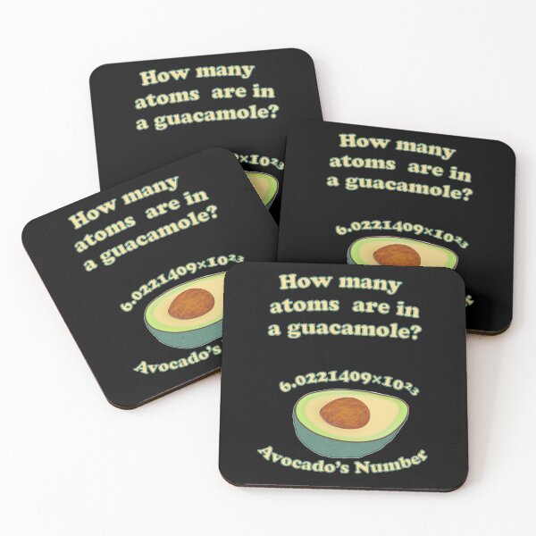 Item preview, Avocados Number Chemistry Pun Funny Science Teacher Gift designed and sold by MathWare MathClips.