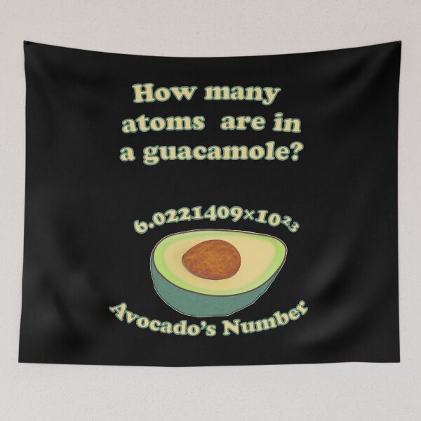 Item preview, Avocados Number Chemistry Pun Funny Science Teacher Gift designed and sold by MathWare MathClips.