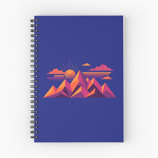 Item preview, Retro Geometric Mountain Sunset Abstract Art designed and sold by pattman.
